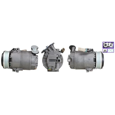 Imagem de ELSTOCK 51 0066 Compressor PAG 46 R 134a com juntas OPEL: Astra G CC, Caravan, Combo C Van / Carrinha