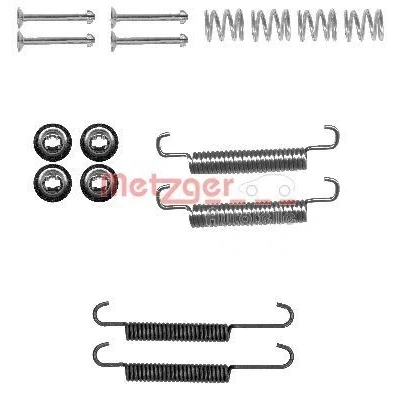 Imagem de METZGER 105 0893 Kit de acessórios, maxilas travão estacionamento KIA: Pro cee‘d I Hatchback
