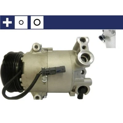 Imagem de MAHLE ORIGINAL ACP 177 000S Compressor CVC6 12 PAG 46 R 134a com retentor OPEL: Zafira C Tourer, Astra J Hatchback, Meriva B