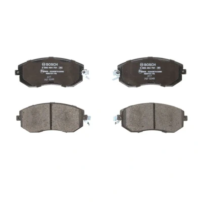 Imagem de BOSCH 0 986 494 761 Jogo de pastilhas para travão disco Baixo teor metálico com chapa anti ruído SUBARU: Forester IV, Legacy 5, TOYOTA: GT86 Coupe