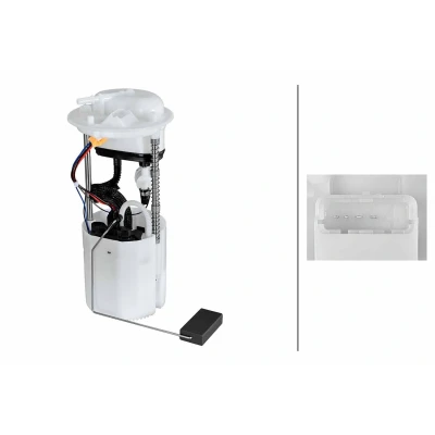 Imagem de HELLA 8TF 358 306 731 Unidade de alimentação combustível com junta, sensor nível elétrico Gasolina