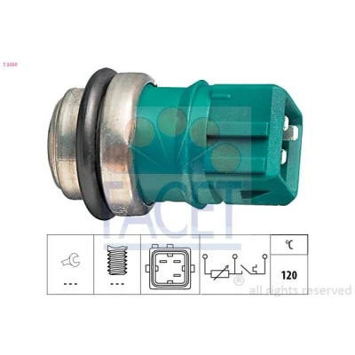 Imagem de FACET 7.3550 Sensor da Temperatura do Líquido de Refrigeração Made in Italy OE Equivalent RENAULT: CLIO 2, Kangoo I Express, LAGUNA 1, VOLVO: S40