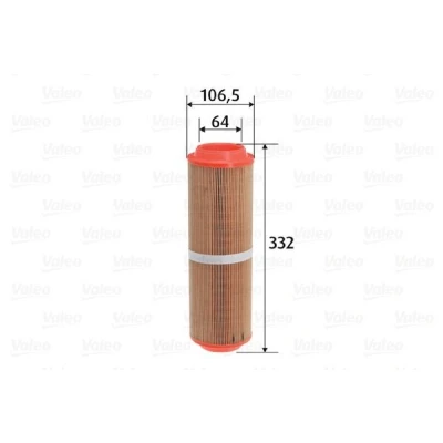 Imagem de VALEO 585757 Filtro de ar 332 107 Cartucho filtrante MERCEDES BENZ: Classe A, Vaneo