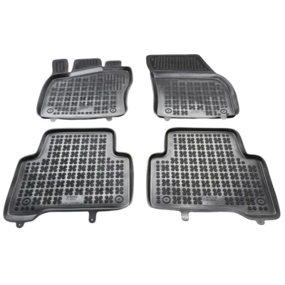 Imagem de REZAW PLAST 200121 Conjunto de tapete chão Borracha à frente e atrás preto VOLKSWAGEN: Tiguan II, Touran II