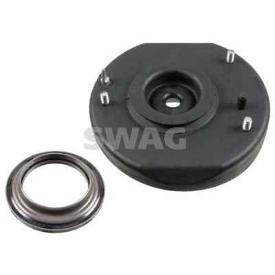 Imagem de SWAG 60 55 0009 Suporte de apoio do conjunto mola / amortecedor Eixo dianteiro, lado esquerdo com rolamentos esferas Borracha RENAULT: LAGUNA 1