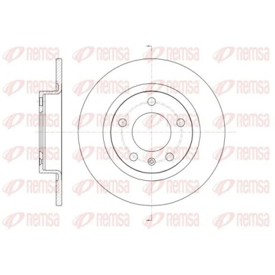 Imagem de REMSA 61469.00 Disco de travão Eixo traseiro 264, 264 10 5 cheio OPEL: Corsa D Hatchback, E Hatchback