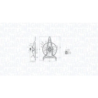 Imagem de MAGNETI MARELLI 069422867010 Ventilador de Radiador 2845mm 12V 96W CITROËN: Saxo Hatchback