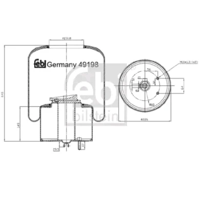 Imagem de FEBI BILSTEIN 49198 Fole, suspensão pneumática