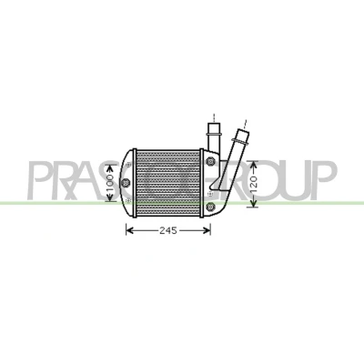 Imagem de PRASCO FT122N001 Intercooler