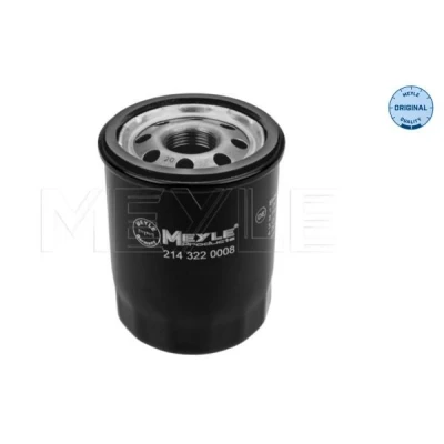 Imagem de MEYLE 214 322 0008 Filtro de óleo M20x1,5 ORIGINAL Quality com uma válvula retenção aparafusado FIAT: Punto II Hatchback, I Hatchback