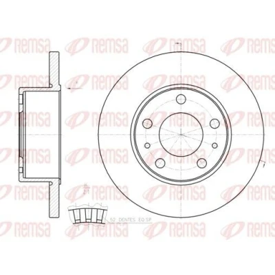 Imagem de REMSA 61202.00 Disco de travão Eixo traseiro 276, 276 16 5 cheio IVECO: DAILY 3, 3 Kasten/Kombi