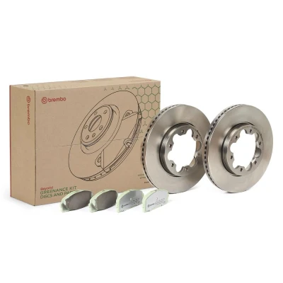 Imagem de BREMBO Kit de travões interior ventilado sem acessórios excl. contacto aviso desgaste KT 10 039