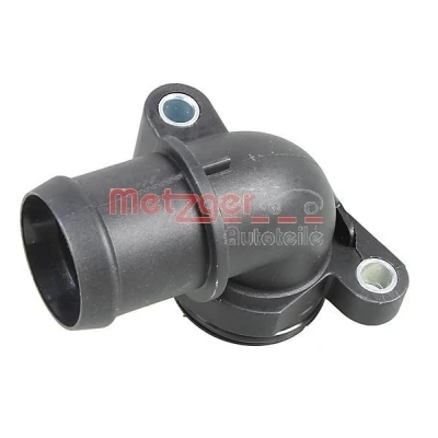 Imagem de METZGER 4010225 Flange Plástico Radiador, à esquerda, em cima com junta VOLKSWAGEN: GOLF 2, Corrado, SEAT: TOLEDO 1