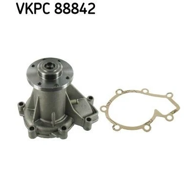 Imagem de SKF VKPC 88842 Bomba de água com juntas Ferro fundido para accionamento da correia trapezoidal estriada MERCEDES BENZ: Classe C T modell