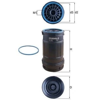 Imagem de MAHLE ORIGINAL KC 699D Filtro de Combustível aparafusado FIAT: Linea