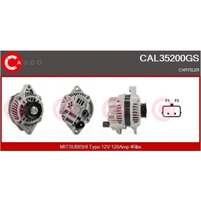 Imagem de CASCO CAL15341AS Alternador 12V 120A RENAULT: CLIO 2, MEGANE 2 Kombi, Kangoo I Express, NISSAN: Qashqai / Qashqai+2