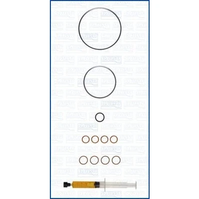 Imagem de AJUSA JTC12349 Kit de montagem, turbocompressor with studs, syringe oil com juntas instruções montagem