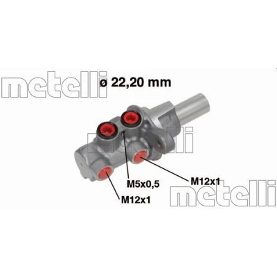Imagem de METELLI 05 0686 Bomba Central Dos Travões 22,20mm Alumínio