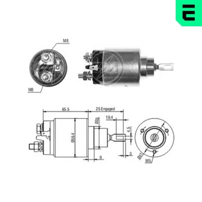 Imagem de ERA ZM2777 Interruptor electromagnético, motor de arranque PEUGEOT: 206 Hatchback, SW, SUZUKI: Vitara I SUV Cabrio, SJ 413