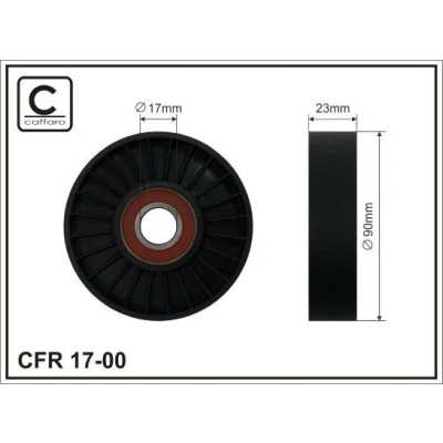 Imagem de CAFFARO 17 00 Polia Tensora MERCEDES BENZ: Classe E Sedan, SAAB: 9 5 Carrinha