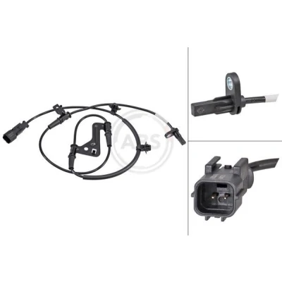 Imagem de A.B.S. 32291 Sensor de ABS activo 1155mm 1245mm 28mm preto