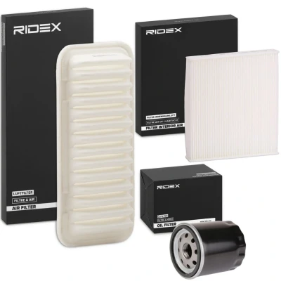 Imagem de RIDEX 4055F0071 Elemento de Filtro com ar, sem bujão despejo do óleo pólen, aparafusado três peças