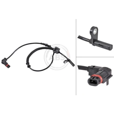Imagem de A.B.S. 31818 Sensor de ABS activo 685mm 765mm 31mm preto CHRYSLER: 300C Sedan, Touring