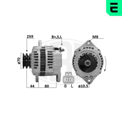 Imagem de ERA 209665A Alternador 14V 90A OPEL: Monterey B