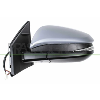 Imagem de Espelho retrovisor Prasco TY2917324 esquerda com subcapa, cromado elétrico aquecível, rebatível, convexo, sem cor