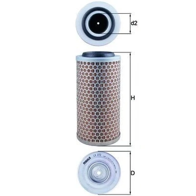 Imagem de MAHLE ORIGINAL LX 272 Filtro de ar 227,0 111,0 Cartucho filtrante SKODA: Octavia I Hatchback, SMART: City Coupe, FIAT: Panda II Hatchback