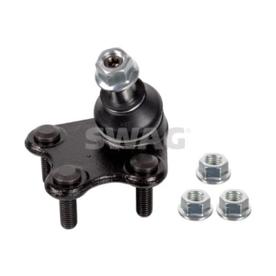 Imagem de SWAG 30 93 6051 Rótula de suspensão Eixo dianteiro, lado esquerdo, em baixo com parafusos, porca 18,2 para braço transversal SEAT: Ibiza 3