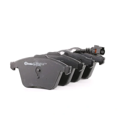 Imagem de BREMBO P 85 129 Jogo de pastilhas para travão disco incl. contacto aviso desgaste com grampo do êmbolo sem acessórios AUDI: A3 Hatchback