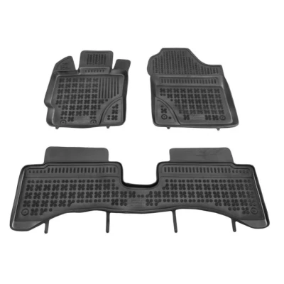 Imagem de REZAW PLAST 201430 Conjunto de tapete chão Borracha à frente e atrás preto TOYOTA: Yaris III Hatchback