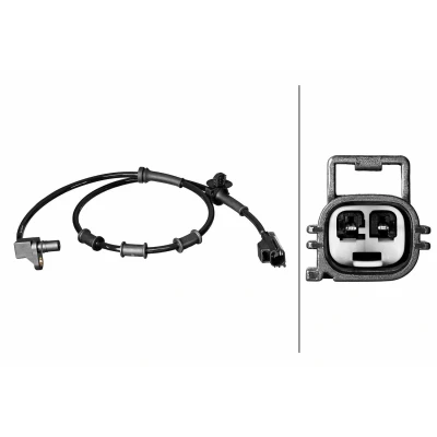 Imagem de HELLA 6PU 358 218 911 Sensor de ABS com grampo impulsos 2pólos 865mm DODGE: RAM 1500 II Crew Cab Pick up