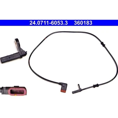 Imagem de ATE 24.0711 6053.3 Sensor de ABS 948 MERCEDES BENZ: Classe C Sedan, T modell, CLK Coupe