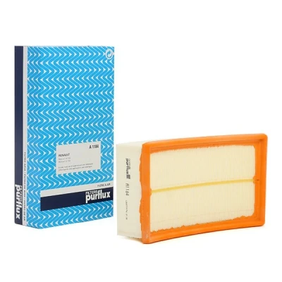 Imagem de PURFLUX A1184 Filtro de ar 58 141 237 Cartucho filtrante RENAULT: CLIO 3, III Grandtour, 3 Kasten, NISSAN: Note I, Juke, MICRA