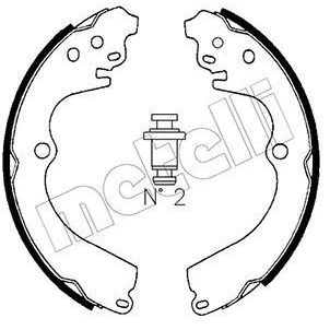Imagem de METELLI 53 0383 Maxilas de Travão 228,6mm 37mm com acessórios SUBARU: Forester I