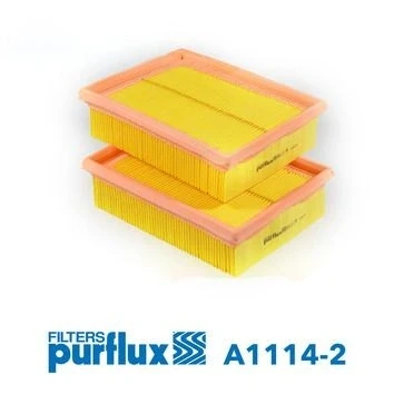 Imagem de PURFLUX A1114 2 Filtro de ar 50 140 185 Cartucho filtrante VOLKSWAGEN: Lupo / 3L, Polo III Hatchback, Variant, SEAT: Ibiza 2, Arosa