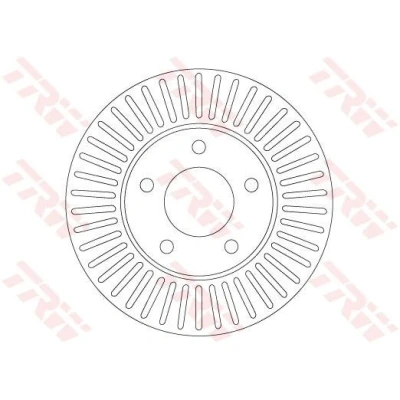 Imagem de TRW DF6922 Disco de travão 278 24 5 114,3 ventilado pintado
