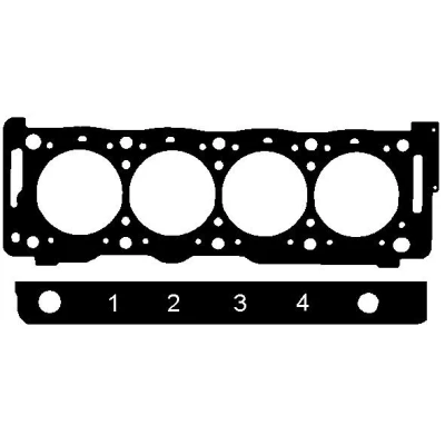 Imagem de ELRING 147.041 Juntas da Cabeça do Motor 1,72 86 Junta de camadas metálicas PEUGEOT: 406 Carrinha