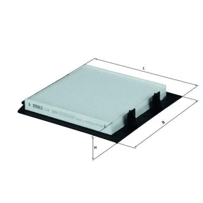 Imagem de MAHLE ORIGINAL LA 288 Filtro, ar do habitáculo Filtro de partículas 215,0 197 27,0 LAND ROVER: Range Rover 2