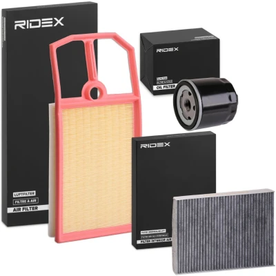 Imagem de RIDEX 4055F0035 Elemento de Filtro com ar, sem bujão despejo do óleo aparafusado, carvão ativado várias peças