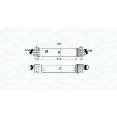 Imagem de MAGNETI MARELLI 351319204970 Intercooler