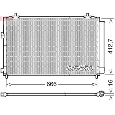 Imagem de DENSO DCN50059 Condensador com secador R 134a