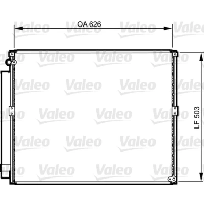 Imagem de VALEO 814236 Condensador com secador Alumínio 503mm R134a TOYOTA: Land Cruiser Prado 120