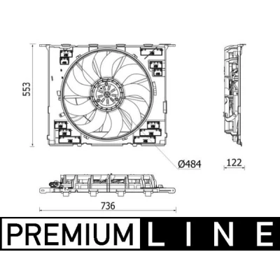 Imagem de Ventilador, refrigeração do motor MAHLE ORIGINAL CFF 542 000P