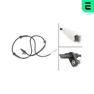 Imagem de OPTIMAL 06 S279 Sensor de ABS Eixo traseiro esquerdo, direito Hall 915 26,5 CITROËN: Berlingo II Van,