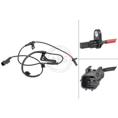 Imagem de A.B.S. 32292 Sensor de ABS activo 1155mm 1245mm 28mm preto