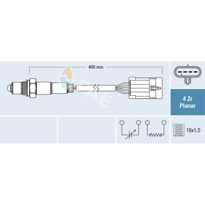 Imagem de FAE 77700 Sonda lambda DAEWOO: Kalos Hatchback