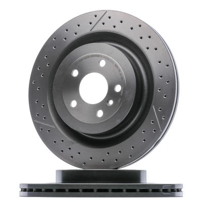 Imagem de BREMBO 09.B710.11 Disco de travão 345 26 5 ranhurado/perfurado, interior ventilado revestido alto carbono com parafusos MERCEDES BENZ: GLE SUV, GL